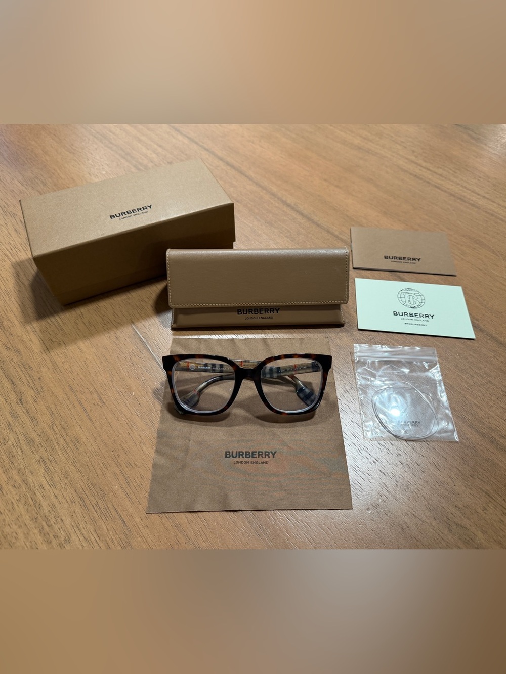 Burberry dark Havana Evelyn glasses frames